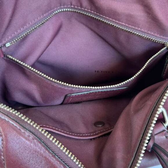 Coach Ace Satchel Bag - 37017- Oxblood - Picture 7 of 10